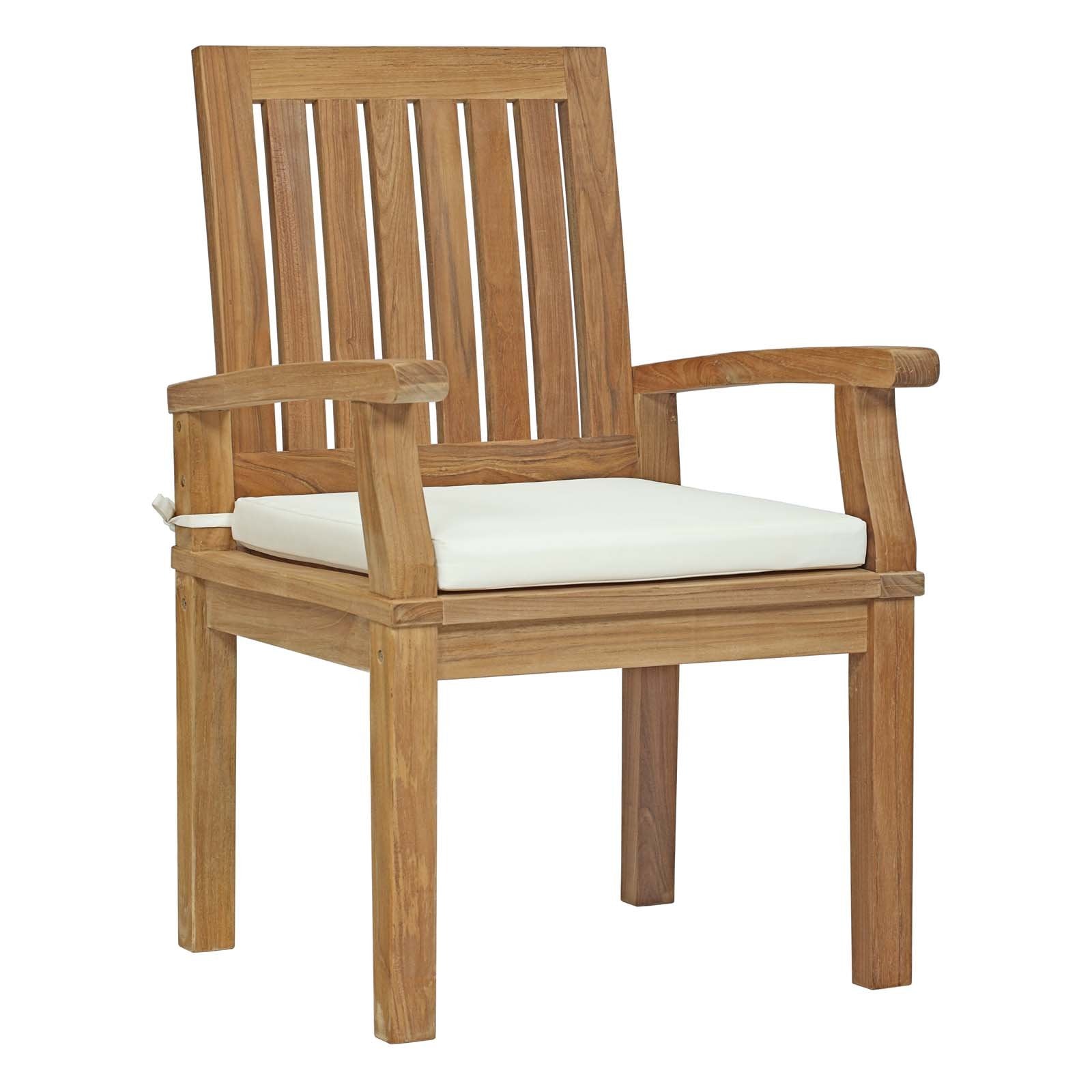 Macayla Outdoor Patio Teak Dining Chair - living-essentials